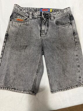 Empyre Gray Acid Wash Denim Shorts